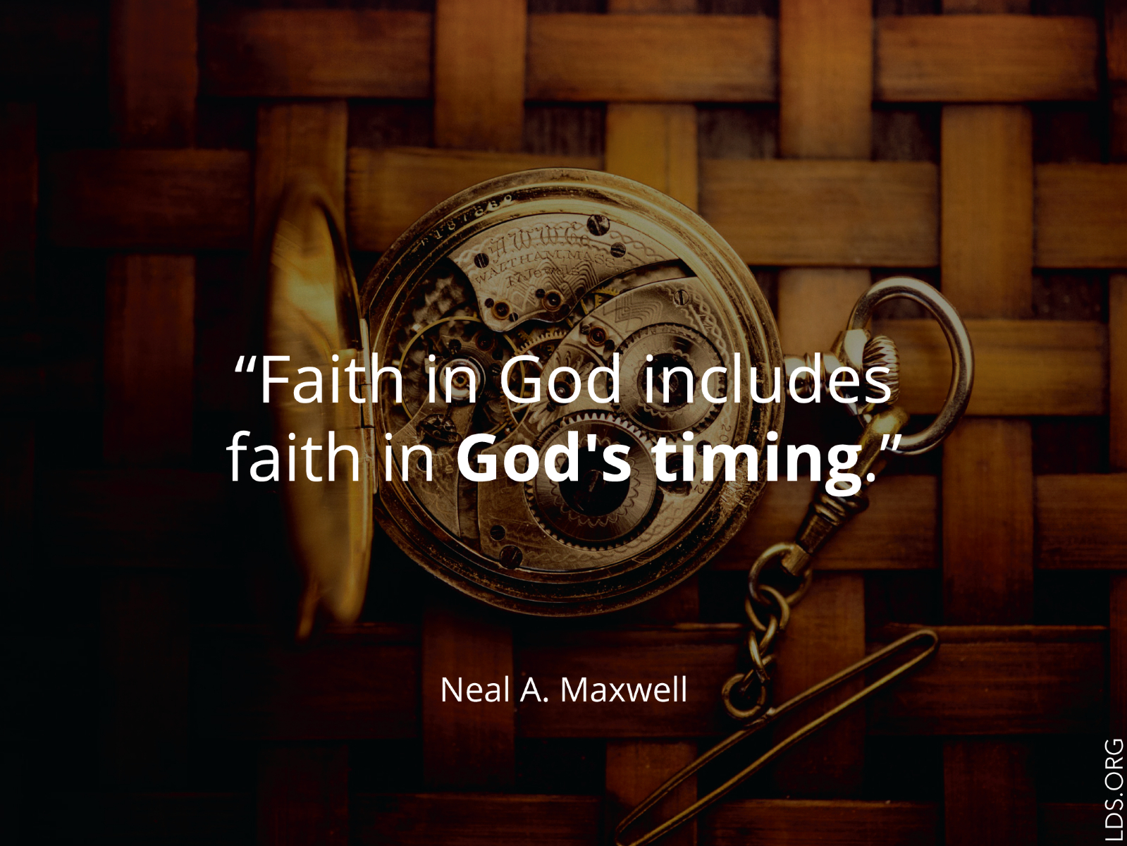THE TIMING OF GOD